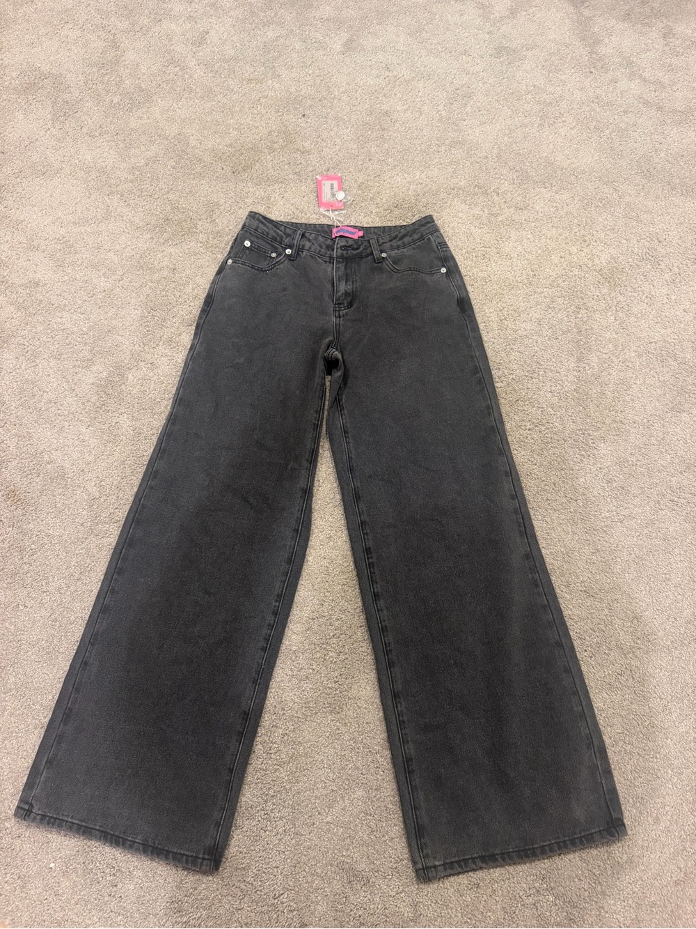 Edikted low rise black jeans